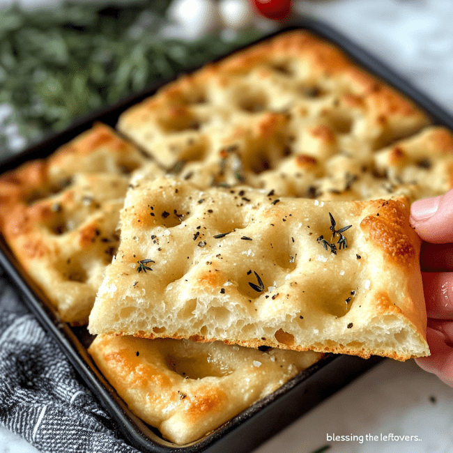 Homemade Sourdough Discard Focaccia