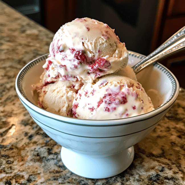 Homemade Strawberry Ice Cream