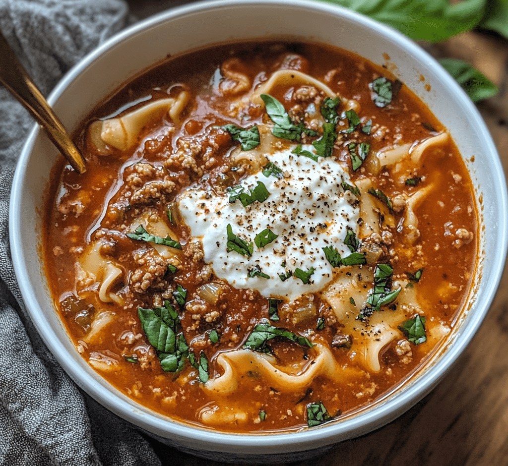 Lasagna Soup