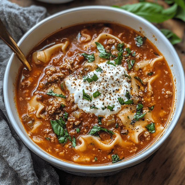 Lasagna Soup