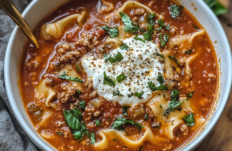 Lasagna Soup