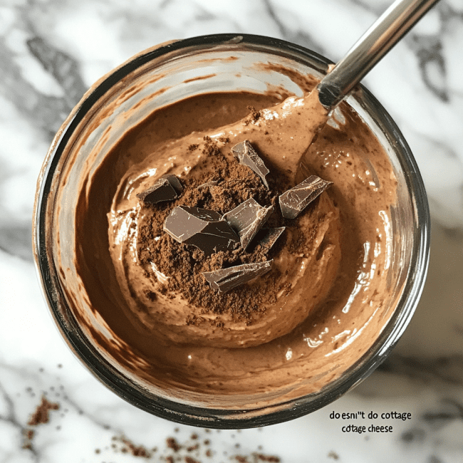 Cottage Cheese Chocolate Mousse