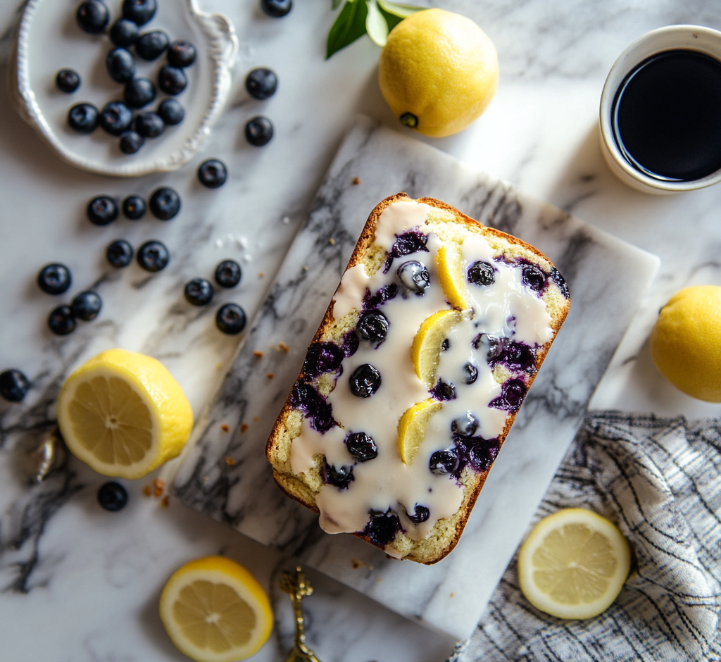 Heavenly Lemon Blueberry Bread