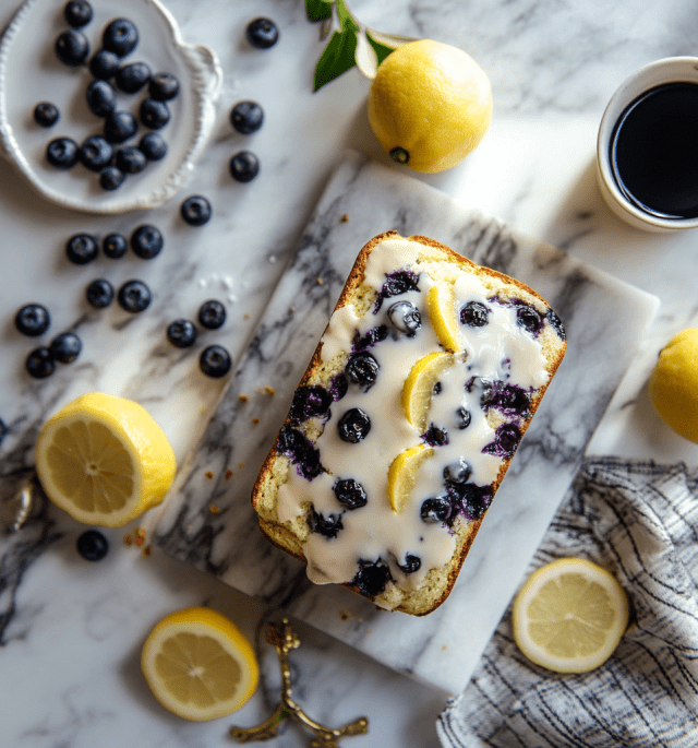 Heavenly Lemon Blueberry Bread