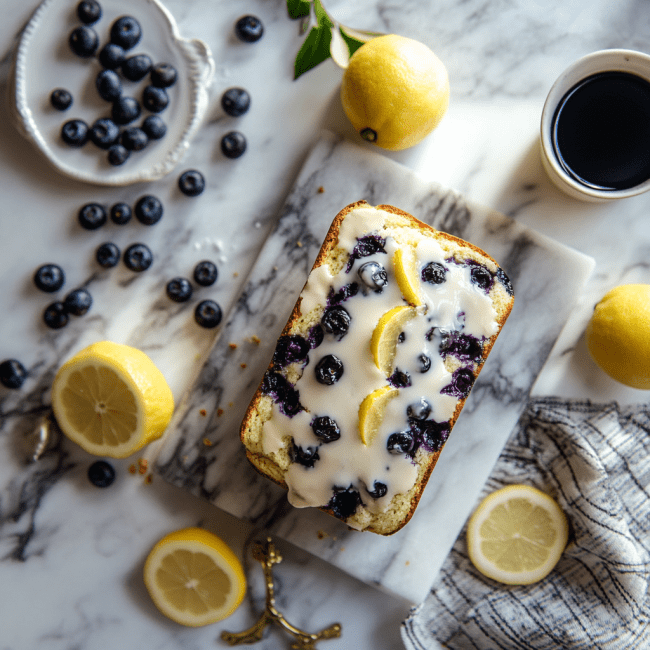 Heavenly Lemon Blueberry Bread