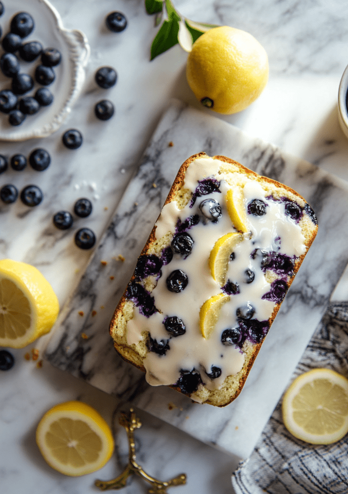 Heavenly Lemon Blueberry Bread