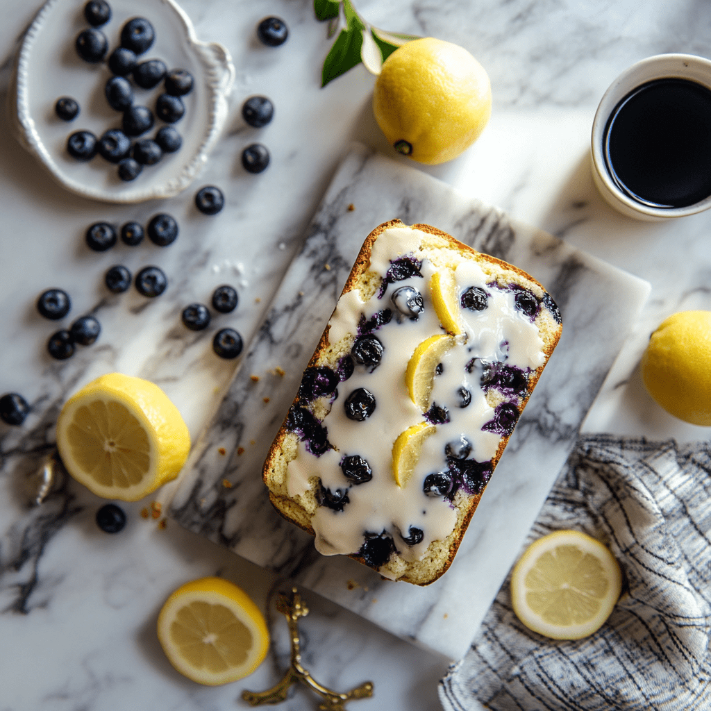 Heavenly Lemon Blueberry Bread
