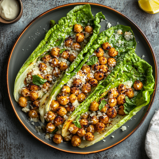 Grilled Romaine Caesar