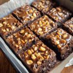Outrageous Snickers Brownies
