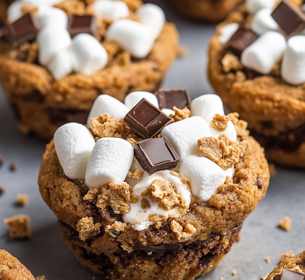 Campfire S’mores Deep Dish Cookies