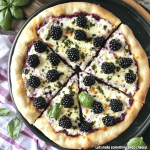 Blackberry Basil Ricotta Pizza