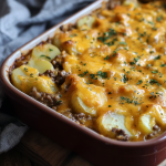 Hobo Casserole with Ground Beef & Potatoes