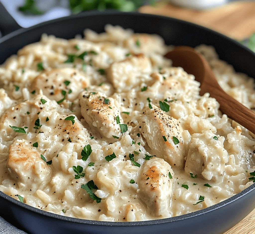 Creamy Parmesan Chicken & Rice