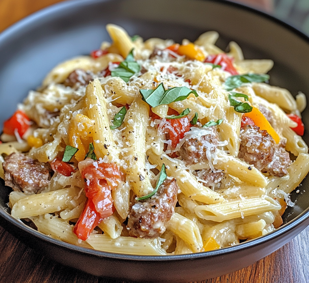 Creamy Sausage and Peppers Pasta