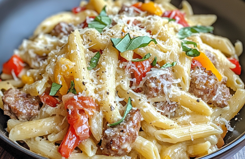 Creamy Sausage and Peppers Pasta