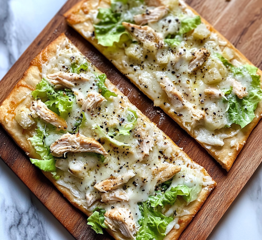 Chicken Caesar Flatbread