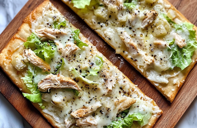 Chicken Caesar Flatbread