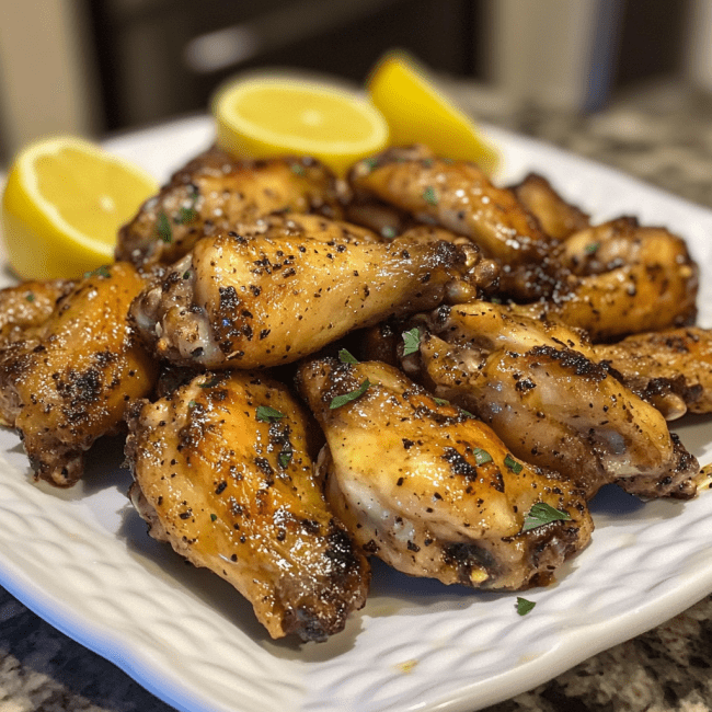 Zesty Lemon Pepper Wings