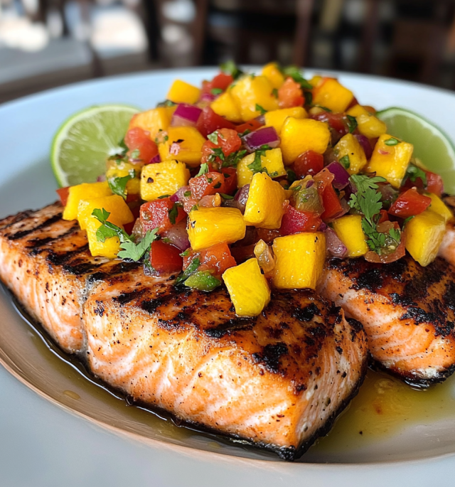 Salmon with Mango Salsa