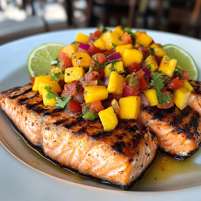 Salmon with Mango Salsa