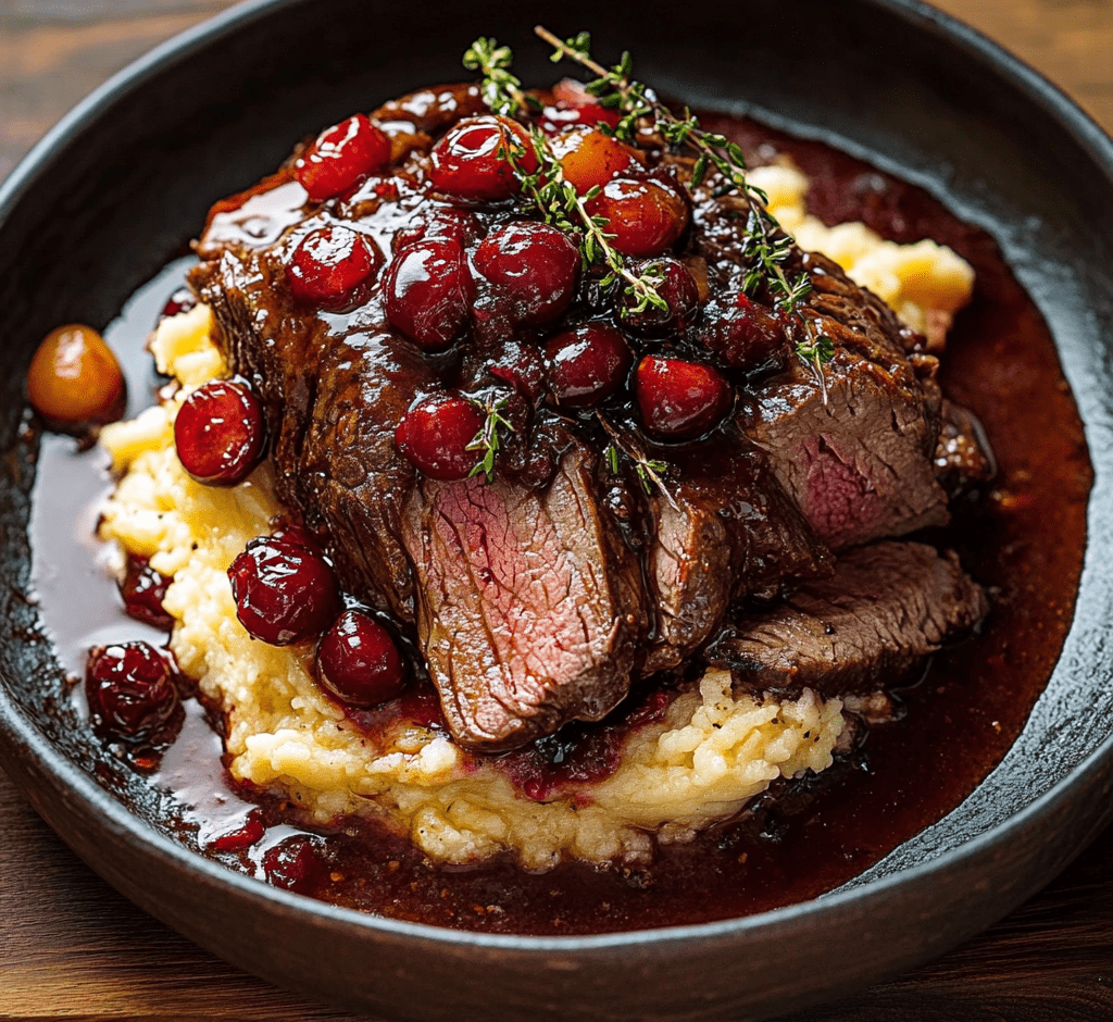 Cranberry Balsamic Roast Beef
