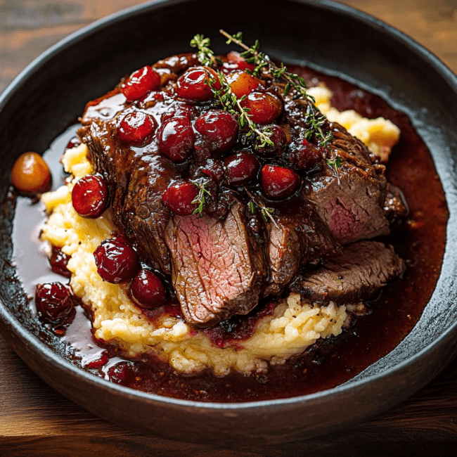 Cranberry Balsamic Roast Beef