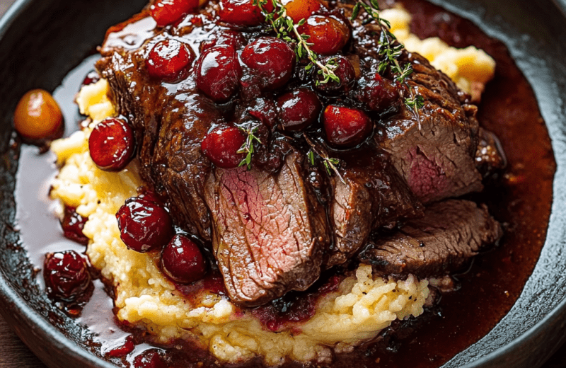 Cranberry Balsamic Roast Beef