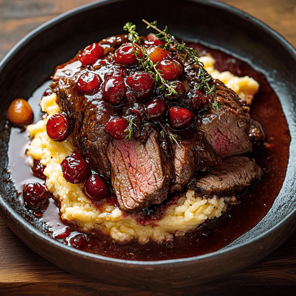 Cranberry Balsamic Roast Beef