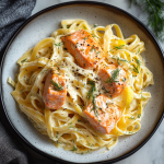 Creamy Lemon Dill Salmon Pasta