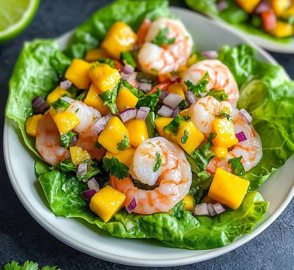Shrimp Ceviche Lettuce Boats