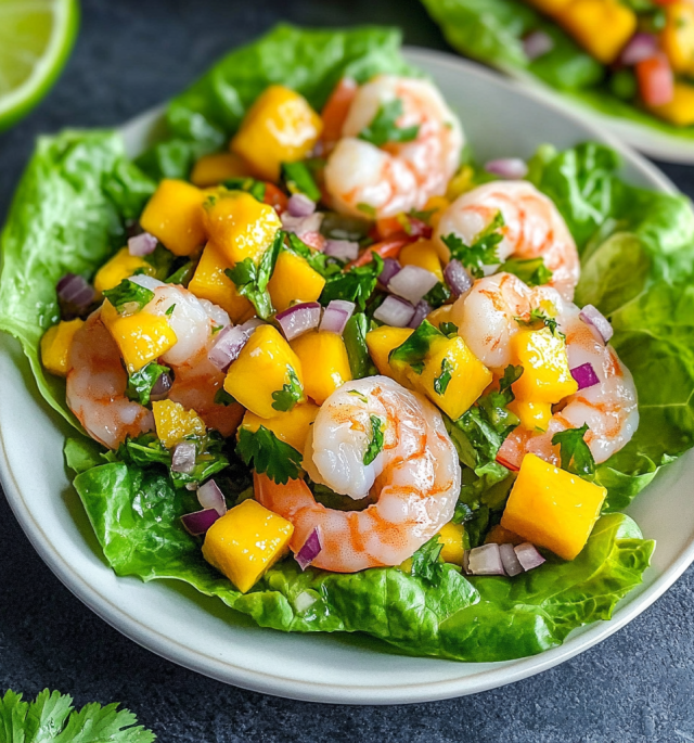 Shrimp Ceviche Lettuce Boats