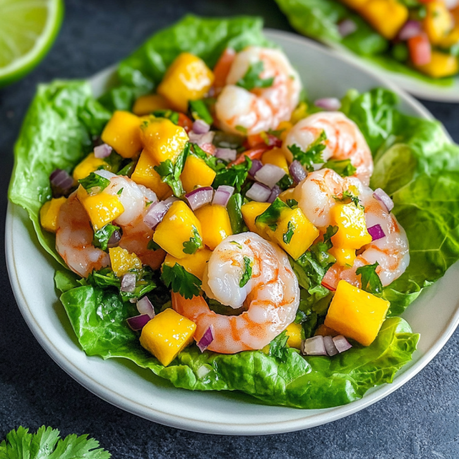 Shrimp Ceviche Lettuce Boats
