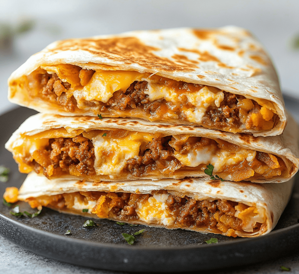 Chorizo Breakfast Crunch Wraps