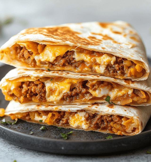 Chorizo Breakfast Crunch Wraps