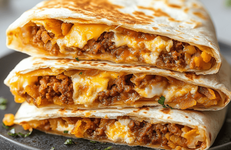 Chorizo Breakfast Crunch Wraps