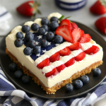 No-Bake American Flag Cheesecake