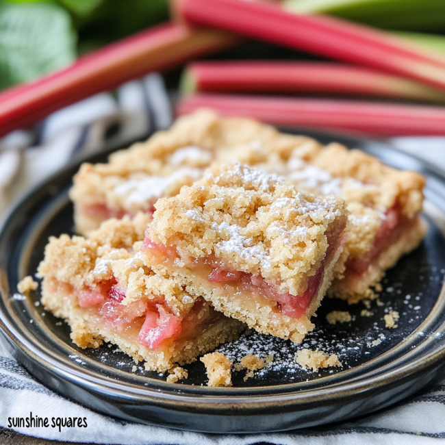 Rhubarb Bars