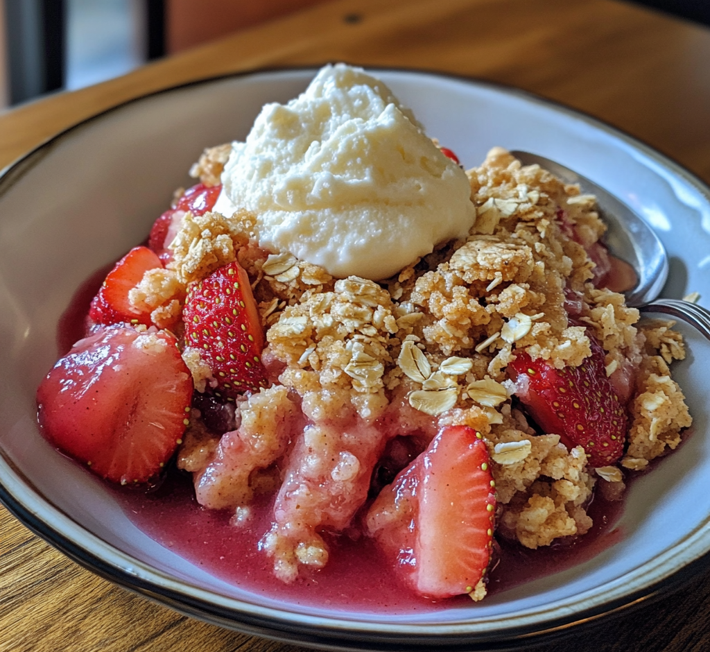 Strawberry Rhubarb Crisp