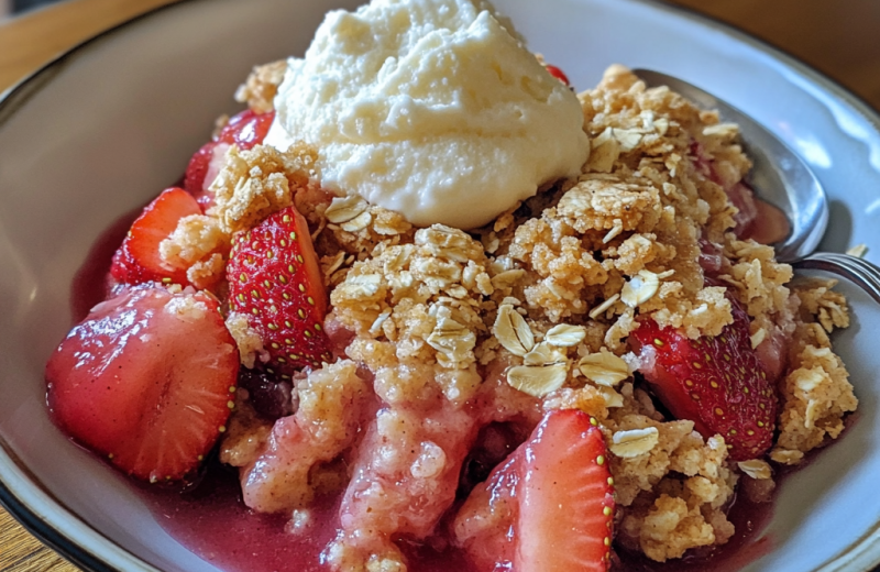 Strawberry Rhubarb Crisp