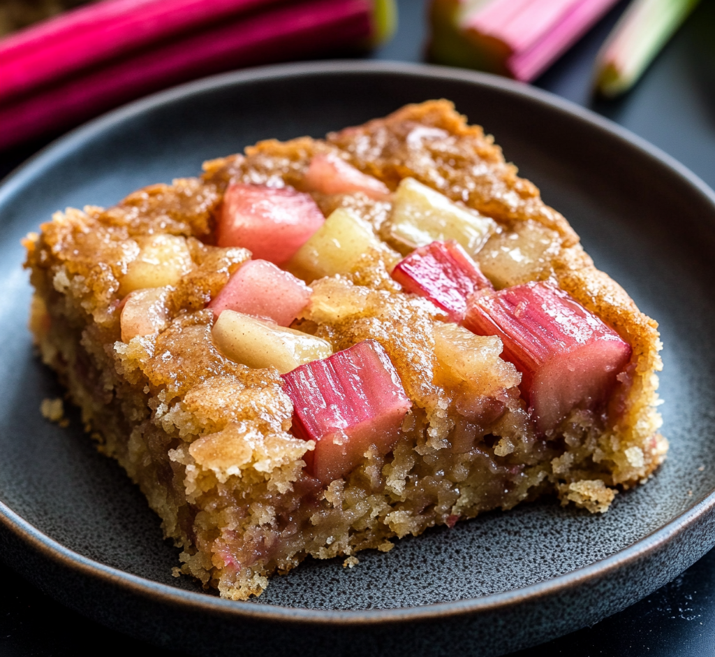 Grandma’s Rhubarb Cake Recipe