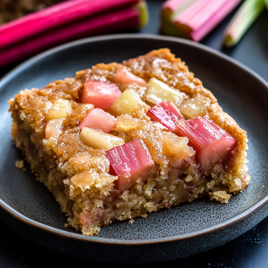 Grandma’s Rhubarb Cake Recipe