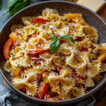 Garlic & Roasted Bell Pepper Farfalle