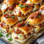 Bacon Ranch BBQ Chicken Sliders