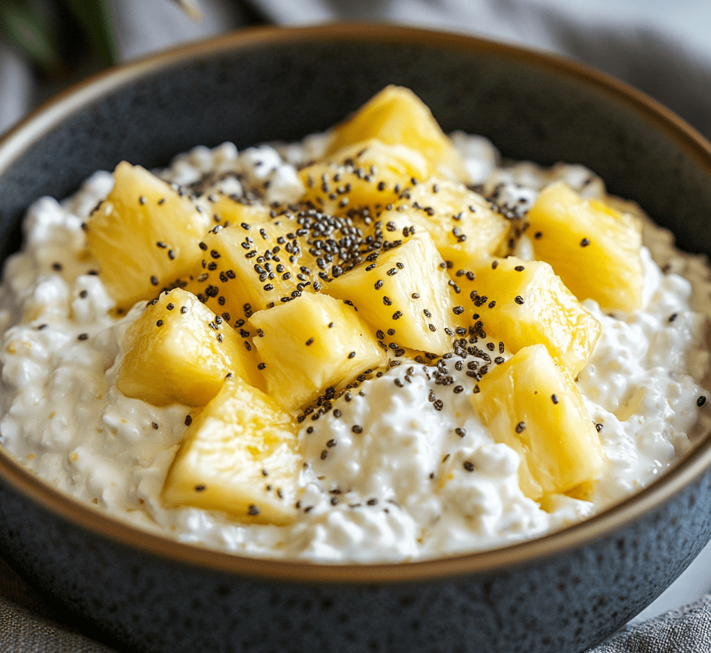Cottage Cheese with Pineapple & Chia