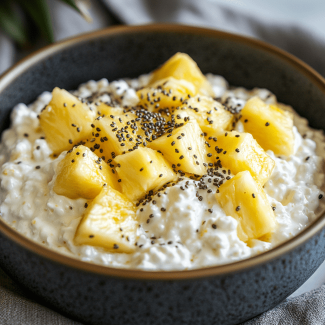Cottage Cheese with Pineapple & Chia