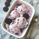 Black Raspberry Oreo Ice Cream