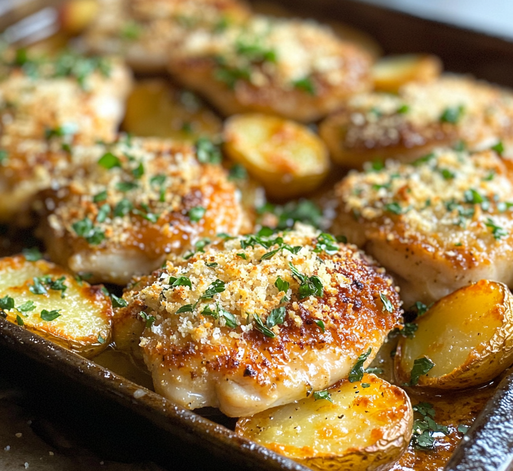 Garlic Parmesan Chicken and Potatoes