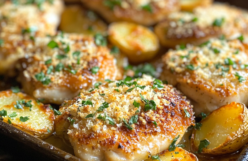 Garlic Parmesan Chicken and Potatoes