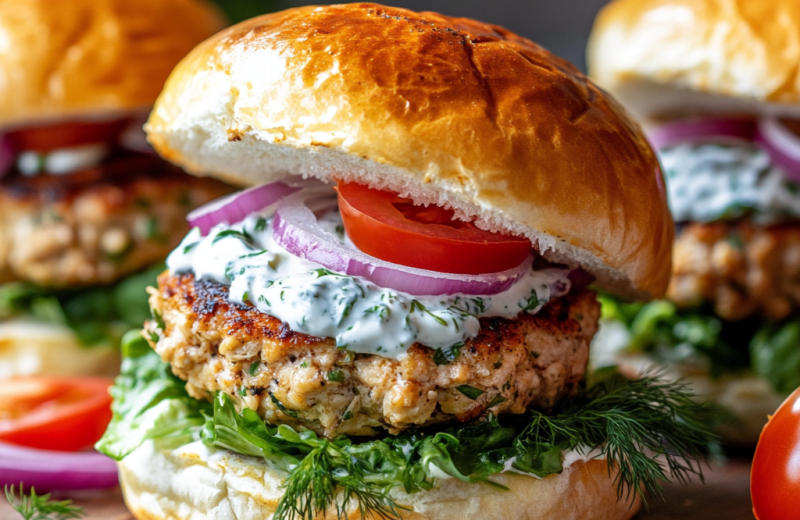 Greek Chicken Burgers