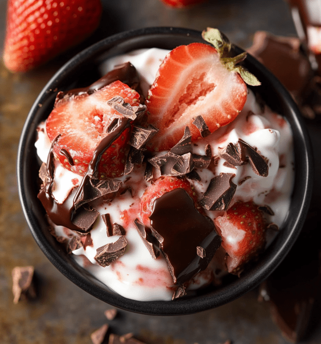 Chocolate Strawberry Yogurt Clusters